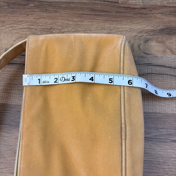 Guerlain Suede Velvet Tan Handbag Shoulder Bag Women’s - Picture 5 of 8